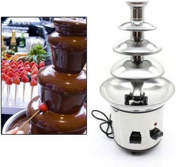 Fondue, fontanna czekoladowa, 220 V, 170 W, 4 poziomy, do fondue,
