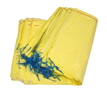 Желтый мешок с щебнем, зерном, песком, экогорошком, углем 50х80 25кг 50шт