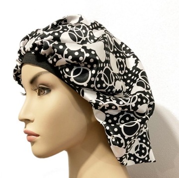 Шапочка из польского атласа, кудри афро-локоны