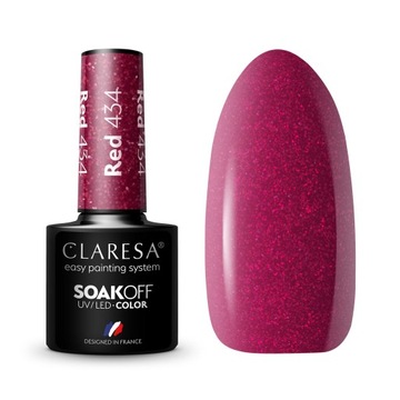 CLARESA RED 434 LAKIER HYBRYDOWY 5G