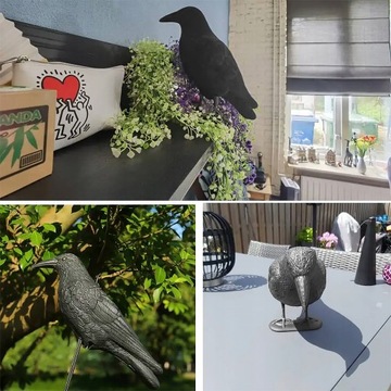 Большой отпугиватель птиц, голубей, скворцов ворон, качественный, черный.