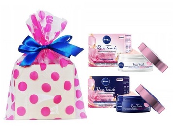 Zestaw kosmetyków przeciwzmarszczkowych Nivea Rose Touch 2xkrem Dzień Mamy
