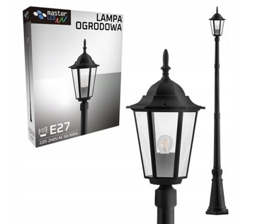 LATARNIA LED LAMPA OGRODOWA ZEWNĘTRZNA IP44 STOJĄCA 229CM