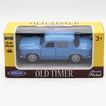 Renault R8 1960 1:34 - 39 WELLY niebieski