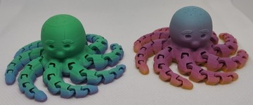 Вращающаяся игрушка осьминог FLEXI Полностью подвижная Фабрика грёз 3D