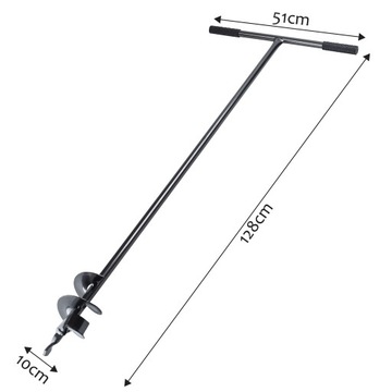 РУЧНОЙ ШНЕК ДЛЯ ПОЧВЫ ЗЕМЛИ 100мм