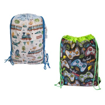 Мешок для постельного белья в детский сад 50х60, Минки туннель, Выкройки именной бирок