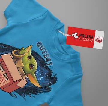 ДЕТСКАЯ ФУТБОЛКА BABY YODA GROGU ФУТБОЛКА 140 146 КАЧЕСТВО