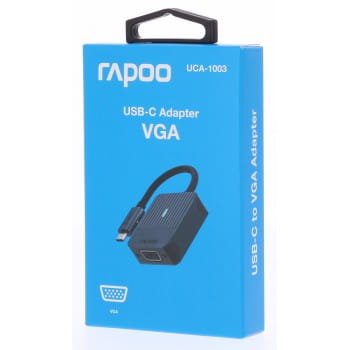 АДАПТЕР Rapoo USB-C USB-C Серый UCA-1003 на VGA