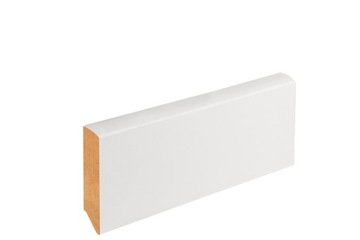 Listwa przypodłogowa MDF biała ecru (złamana biel)