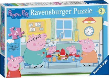Świnka Peppa klasyczne puzzle dla dzieci z Peppą i jej rodziną 35 elementów