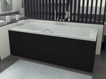 ВАННА 140x70 BESCO SCREEN PRIME BLACK 2 СИФОН АВТОМАТИЧЕСКИЙ КОРПУС