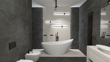 Проект ванной + технические чертежи + оборудование