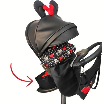 Эксклюзивная нижняя сумка для коляски с Микки Маусом — Stokke Xplory V3 V4 V5 V6