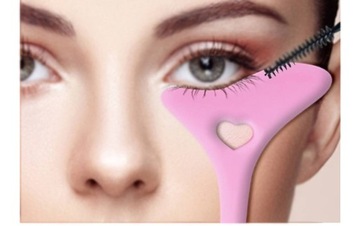 Шаблон подводки для макияжа глаз, аппликатор для растушевки, фиолетовый.