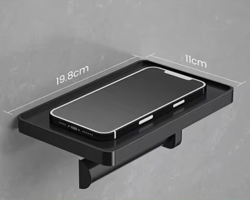 Держатель для туалетной бумаги с полкой, вешалка для ключей для телефона, самоклеящаяся