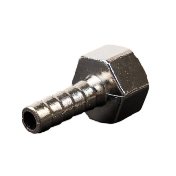 Соединитель пропанового шланга, прямой ниппель, 9 мм.