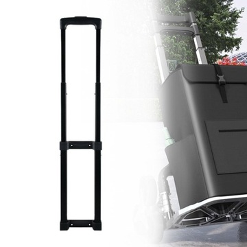 Bagażowy uchwyt teleskopowy, metalowe, czarne, stylowe, przenośne,