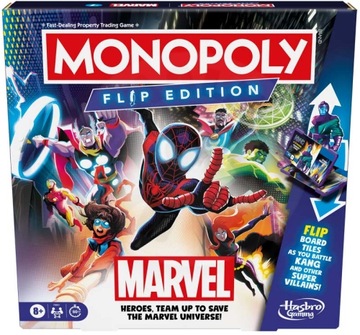 Hasbro MONOPOLY FLIP MARVEL - anglická verze