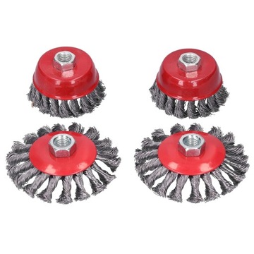 ПРОВОЛОЧНАЯ ЩЕТКА 75/100 мм M14, ПЛЕТЕННАЯ ПЕРЕДНЯЯ ДЛЯ УГЛОВОЙ ШЛИФОВАЛЬНОЙ СТАНКИ ПО Ржавчине