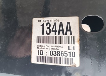 Рамное шасси Dodge Ram 1500 4x4 Crew Cab 2013-