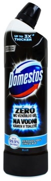 DOMESTOS 750ml ZERO KAMIENIA BLUE ŻEL DO MYCIA WC