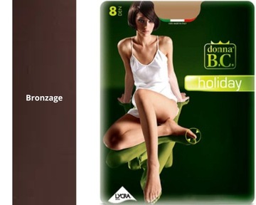 Rajstopy donna B.C. holiday 8 den, Bronzage (XL)