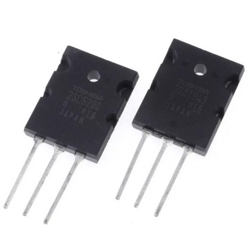 2SA1943+2SC5200 : Para komplementarna tranzystorów mocy, TOSHIBA, parowane