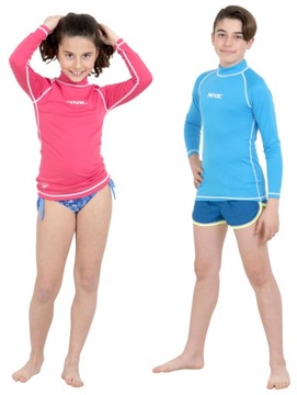 Футболка с длинными рукавами и ультрафиолетовым рашгардом SEAC T-SUN для детей 11-12 лет