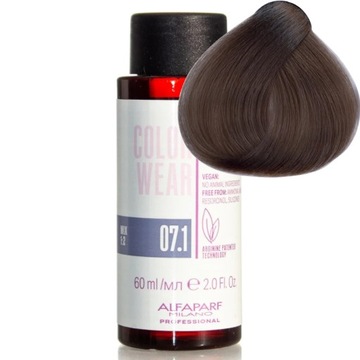 Alfaparf Color Wear Gloss farba, toner do włosów bez amoniaku 07.1 60ml