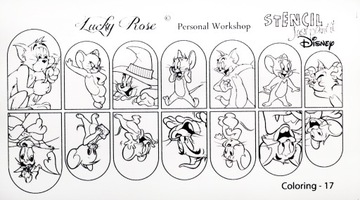AKAR NAKLEJKA NA PAZNOKCIE LUCKY ROSE STENCILS-17
