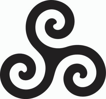 Naklejka na auto SŁOWIAŃSKI SYMBOL TRISKELION 594