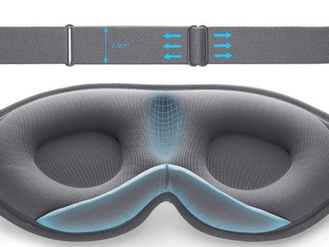 Маска для глаз из пены с эффектом памяти унисекс оранжевая PRO Trilancer