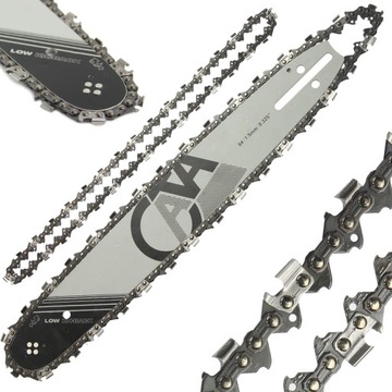 PROWADNICA ŁAŃCUCH DO PIŁY PILARKI + 2 ŁAŃCUCHY 15'' 64 OGNIWA 1,5mm 0,325