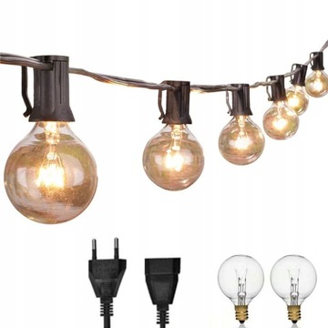 Girlandy Lampki ogrodowa 7.6M 25x żarówka G40