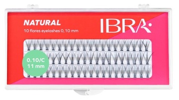 Kępki rzęs naturals 0,10-C-11mm IBRA Makeup