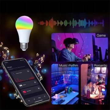 Светодиодная лампа ZIGBEE TUYA SMART 9W E27 RGB CCT