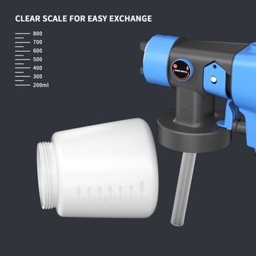 ЭЛЕКТРИЧЕСКИЙ НАСТЕННЫЙ ПИСТОЛЕТ ДЛЯ ПОКРАСКИ ГЕНЕРАТОР 600ВТ 1000МЛ