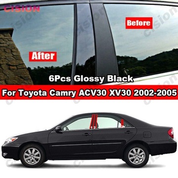 Dla Toyota Camry Acv30 Sedan 2002-2005 Czarne Włók