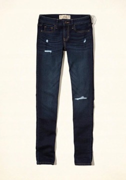 rurki skinny HOLLISTER abercrombie W23 L31 XXS