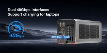 Док-станция Acasis eGPU, 40 Гбит/с, 1 разъем PCIe 3.0 x16 для Thunderbolt, USB4, 650 Вт
