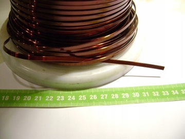 Drut płaski miedziany bednarka nawojowy DNE 5mm2