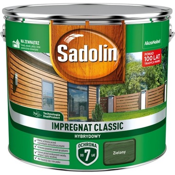 Sadolin impregnat do drewna Classic Zielony 9L