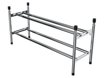 SOLIDNY REGAŁ NA BUTY REGULOWANY 2 POZIOMY STOJAK