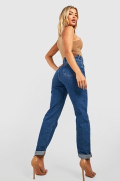 NASTY GAL SPODNIE MOM JEANS SLIM B21 XXJ__XXS