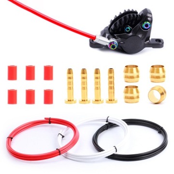 Hydraulic Oil Tube Brake Line Black Silver Olive