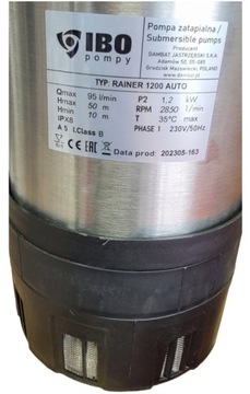 RAINER 1200 АВТОМАТИЧЕСКИЙ НАСОС ДЛЯ ДОЖДЕВОЙ ВОДЫ ПОЛИВНЫХ СКВАЖИН