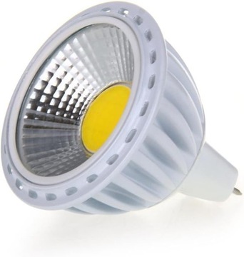 GU5,3/MR16 6W COB LED Lampa punktowa Żarówka 420LM 60°3000K Ciepła biel DC