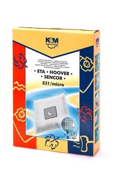 WORKI FLIZELINOWE DO ODKURZACZA K&M S31 MICRO 5SZT