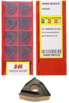 PŁYTKI PŁYTKA WNMG 080404-R WNMG 080404R AX4025